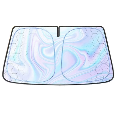 Titanium Silver Foldableable Double — Sun shade