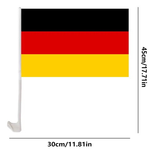 2026 Estados Unidos, Canadá, México, Serie de eventos de la Copa del Mundo, fanáticos alemanes, suministros de vítores, banderas de mano, bufanda de capa