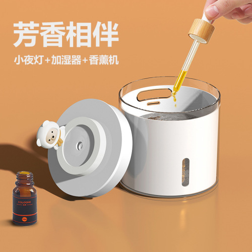 Creative Pet USB Humidifier with Large Mist Capacity Household Atmosphere Lamp Small Mini New Model Aromatherapy Machine Wholesale