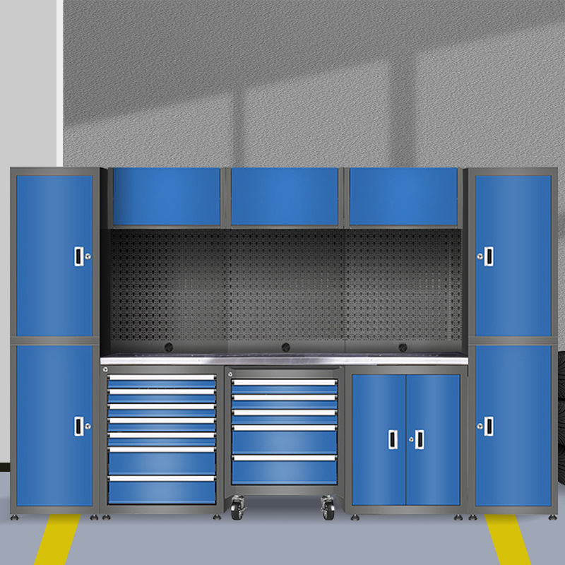 不锈钢台面工具柜工作台组合实验室工作台多功能操作台汽修工作站