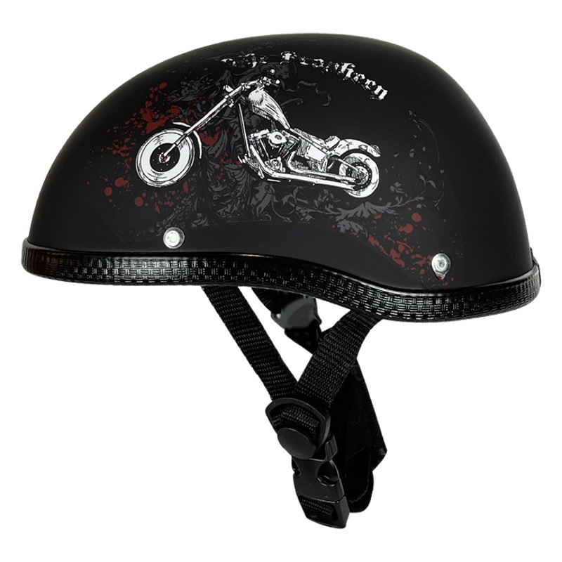 Comercio exterior transfronterizo retro primicia casco Harley medio casco batería coche eléctrico casco de coche fábrica al por mayor generación