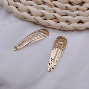 Korean Style New ins Style Metal BB Clip Golden Bump Hair Clip All-match Simple Side Clip Internet Celebrity Bangs Clip