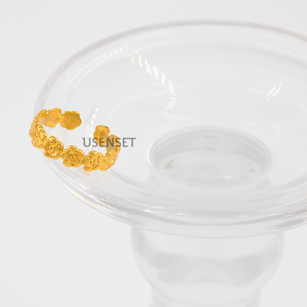 Simple Style Heart Shape Snake Stainless Steel Plating Open Ring 1 Piece