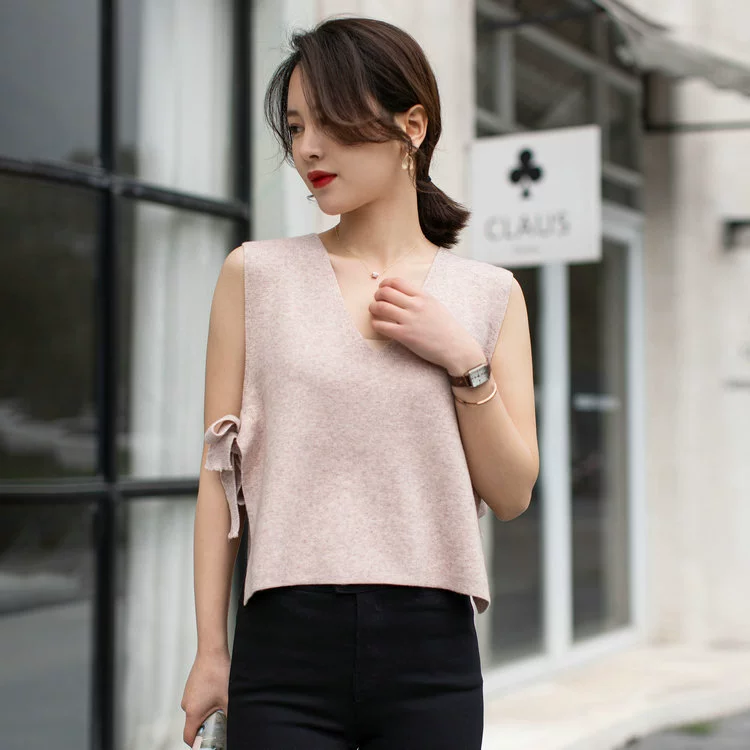 THOM BRASSY специально не возвращает 3414HV с воротником свитер без рукавов жилет