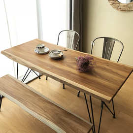 北欧实木小户型餐桌椅简约休闲办公桌现代多功能书桌电脑桌饭桌椅