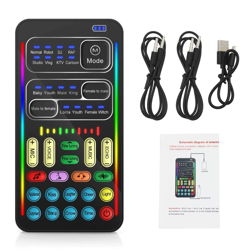 I9 Voice Changer Mini, совместимый с несколькими звуковыми эффектами
