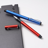 Металлическая черная ручка-роллер, делается под заказ, подарок на день рождения, с печатью вашего логотипа