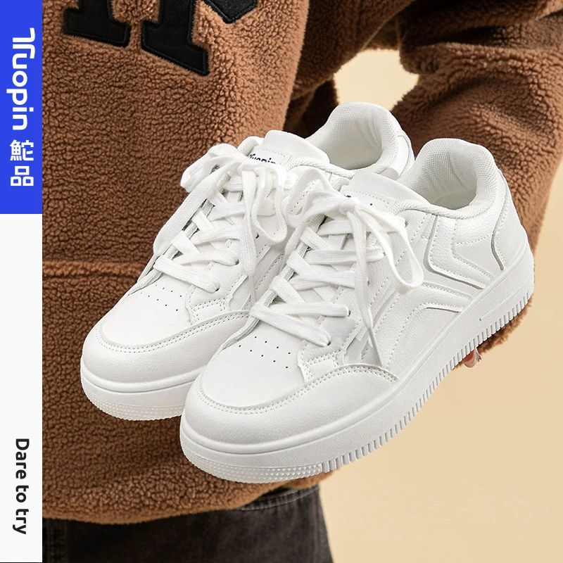 Guopin 2025 новые белые туфли на толстой подошве для женщин, универсальная повседневная спортивная обувь на все сезоны, кроссовки TP1165-8L