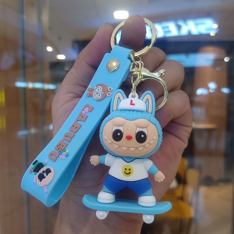 クリエイティブホットスタイルラブブキーホルダー漫画リトルシープペンダントおもちゃベビーグラバーかわいいキーチェーンリング卸売|undefined