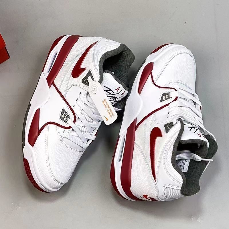 New Air Flight89 Shock-Absorbing and Wear-Resistant Basketball Shoes, Trendy Casual Sneakers with Air Cushioning