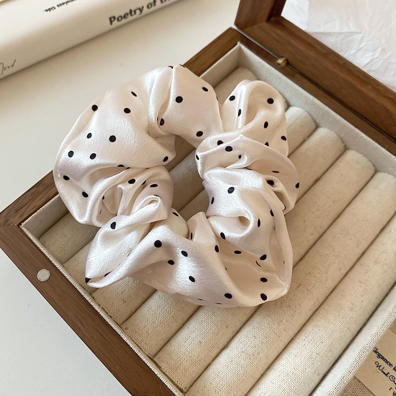Encaje lazo para el cabello de intestino grueso de doble capa ins coreanos cuerda para el cabello de intestino grueso fresco y dulce en la parte posterior de la cabeza accesorios para el cabello femenino