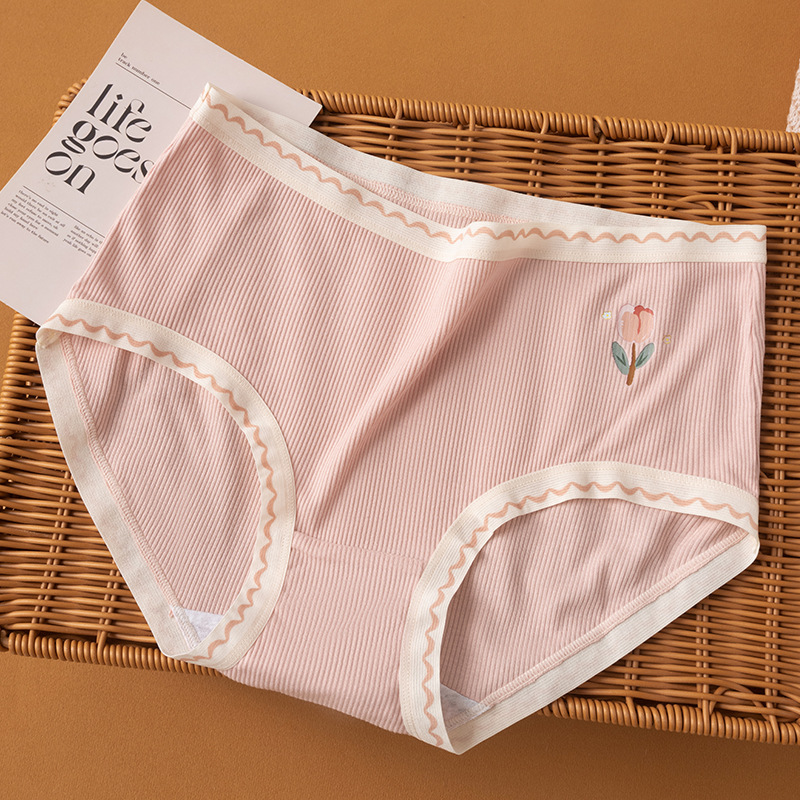 Bragas modales para mujer, algodón, antibacteriano, transpirable, entrepierna, cintura media sin costuras, pantalones cortos triangulares para niña japonesa, bragas para mujer image 10