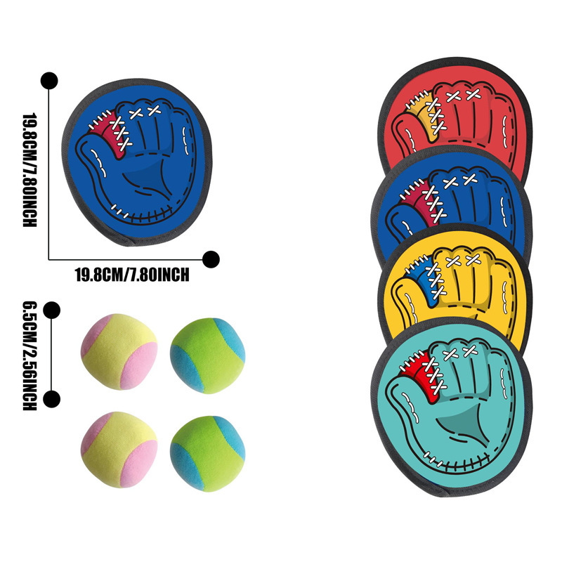 2025 transfronterizos al aire libre lanzamiento de pelota pegada raqueta lanzamiento de pelota juego de entrenamiento de reacción guantes de béisbol mano agarrar pelota