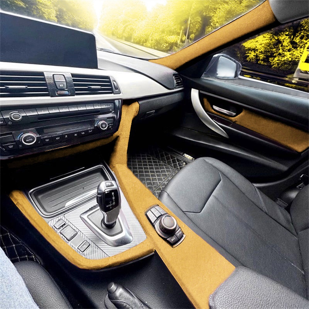 Car Interior Decal Suede Fabric Direct from Manufacturer, Self-Adhesive Personalized Car Wrap Anti-Scratch