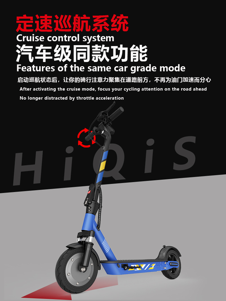 Overseas warehouse delivery of lightweight foldable electric scooters, cross-border electric scooters with honeycomb solid tires