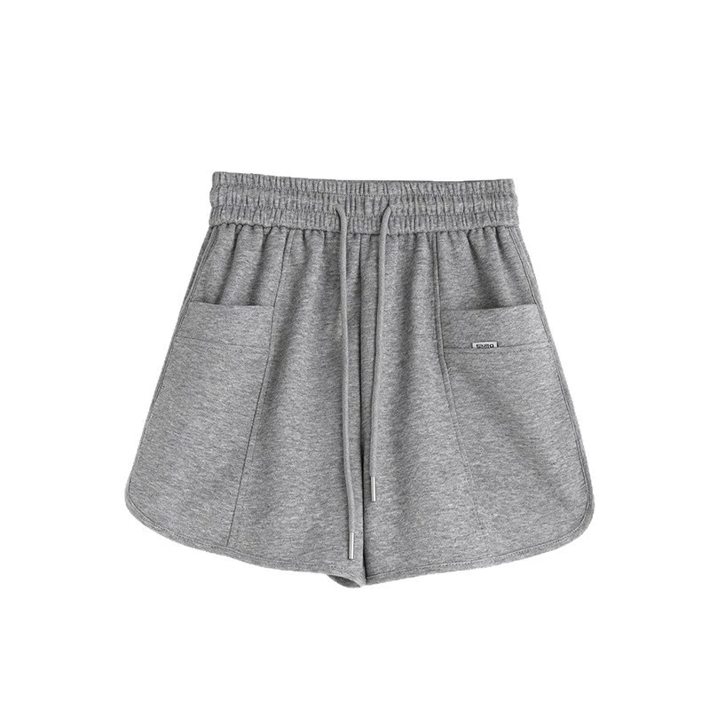 Летние спортивные брюки, шорты, корейский стиль, oversized, стяжка, на эластичной ленте, свободный крой