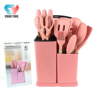 Silicone kitchenware, set, knife, 19 pieces, Birthday gift