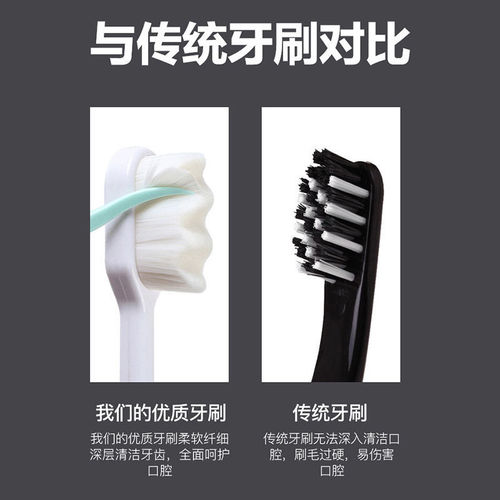 Soft bristle adult 10,000 hair toothbrush student toothbrush ultra-soft postpartum toothbrush small head high-end toothbrush