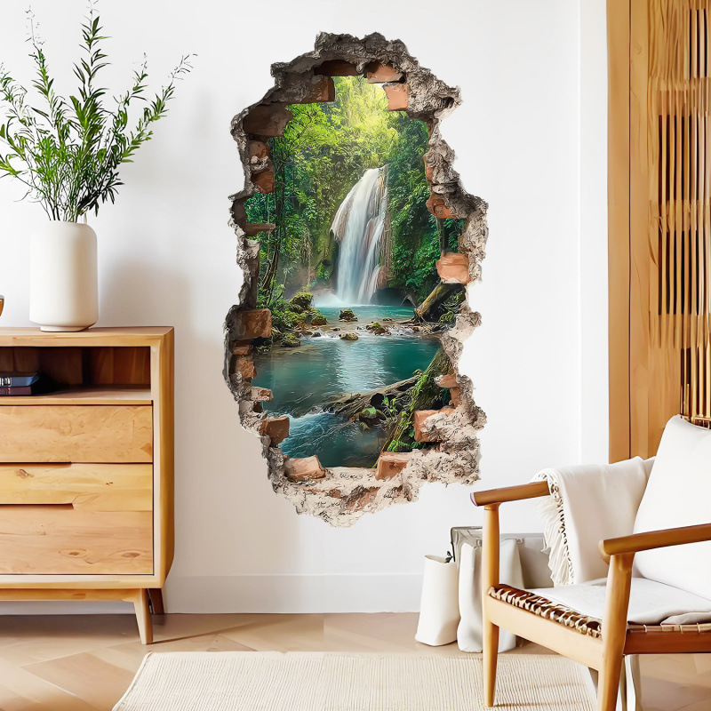 3d landskap väggdekal för vardagsrum och sovrum heminredning_voghion.com