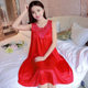 Women's Pajamas, Feminine Lace Summer Suspenders, New Loose Fat Girl Summer Ice Silk Nightgown, Home Clothes