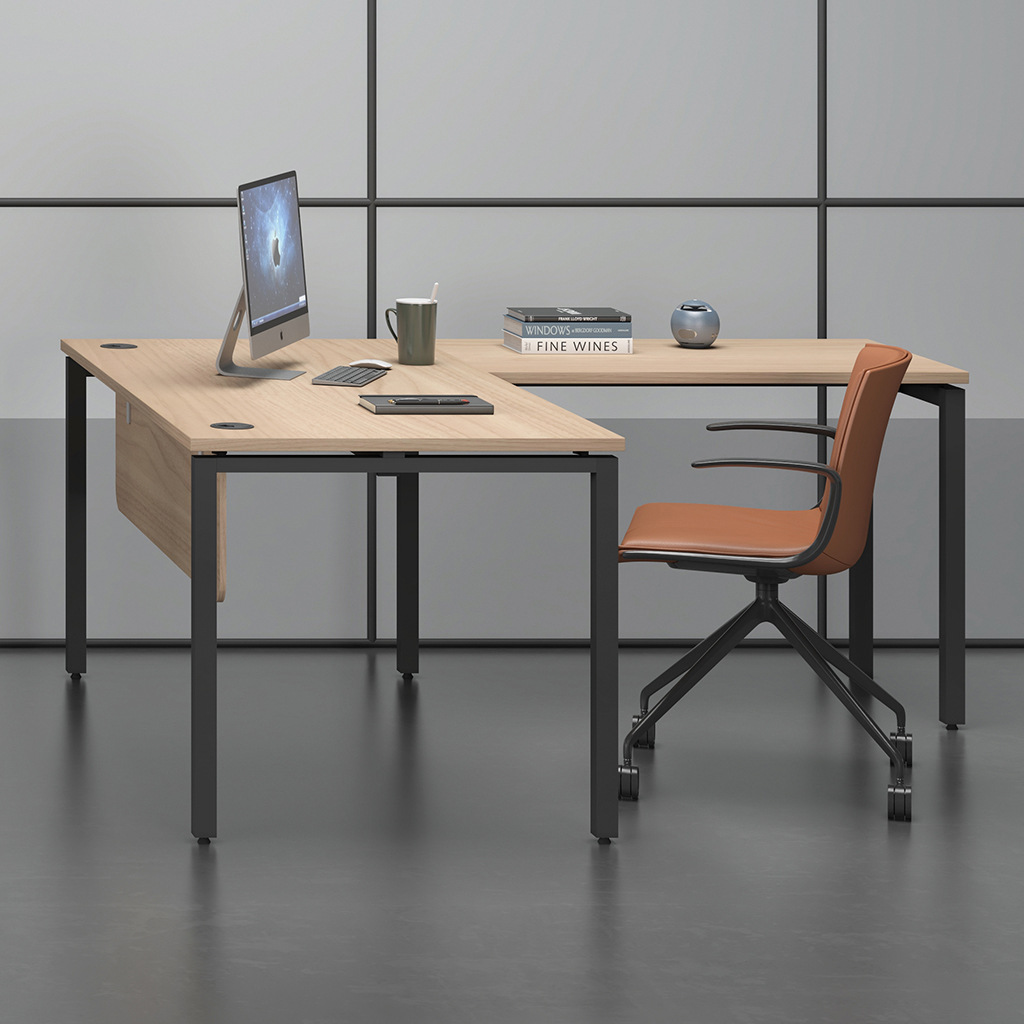 Mesa de computadora de esquina de escritorio mesa de deportes electrónicos escritorio en forma de L dormitorio estudio simple pie de acero escritorio de oficina simple