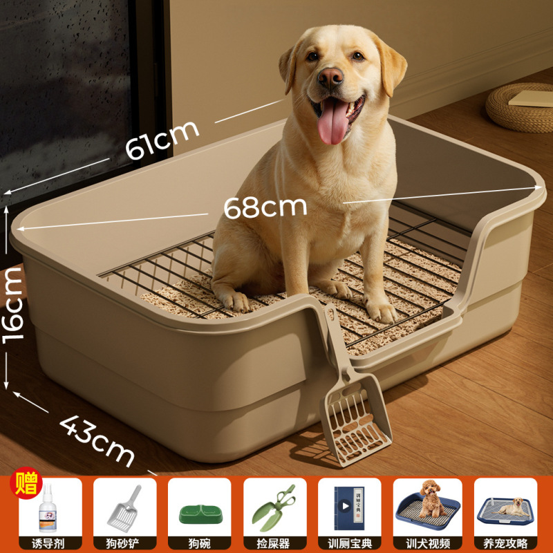 犬トイレの特大サイズの防外はね高フェンス犬尿盆の正口小型犬タブレットペット用品メーカー代発|undefined