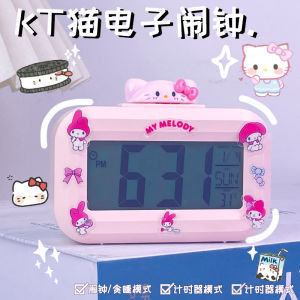 木の魚カピバラカ通DIY創意目覚まし時計学習専用高颜値デジタル時計ミニ電子時計|undefined