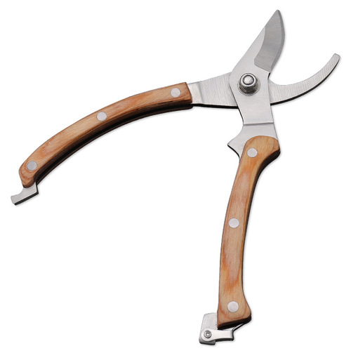 Manufacturer wholesale pruning scissors, gardening tree branch and fruit branch scissors, wooden handle gardening scissors