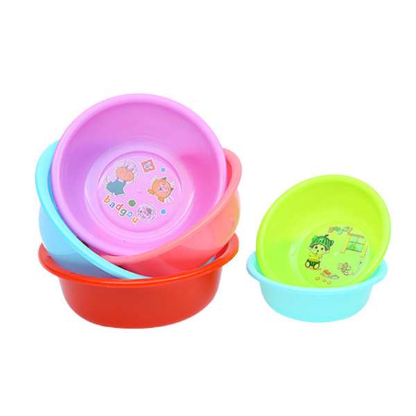 Glossy plastic washbasin for students for laundry for home use