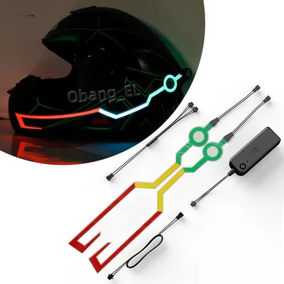 Cross-border cool helmet light bar Cold light sheet