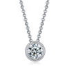Fashionable pendant, copper platinum brand chain for key bag , 1 carat, Korean style, simple and elegant design, wholesale