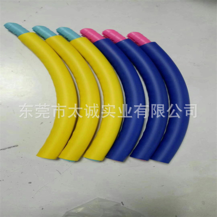 呼啦圈健身双色NBR橡塑发泡海绵套管健身器材手把海绵管