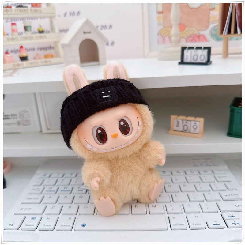 labubu ベビー服 Labubu 第一世代第二世代第三世代 10 センチメートル綿人形黒と白グレートレンディなスウェットシャツパーカーパンツ|undefined