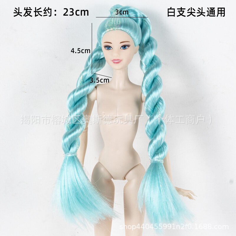 30cm女の子のおもちゃの頭の11関節の6分のバービーの人形のケーキの置物の裸の人形の模型の素体の卸売りはまたがります。|undefined