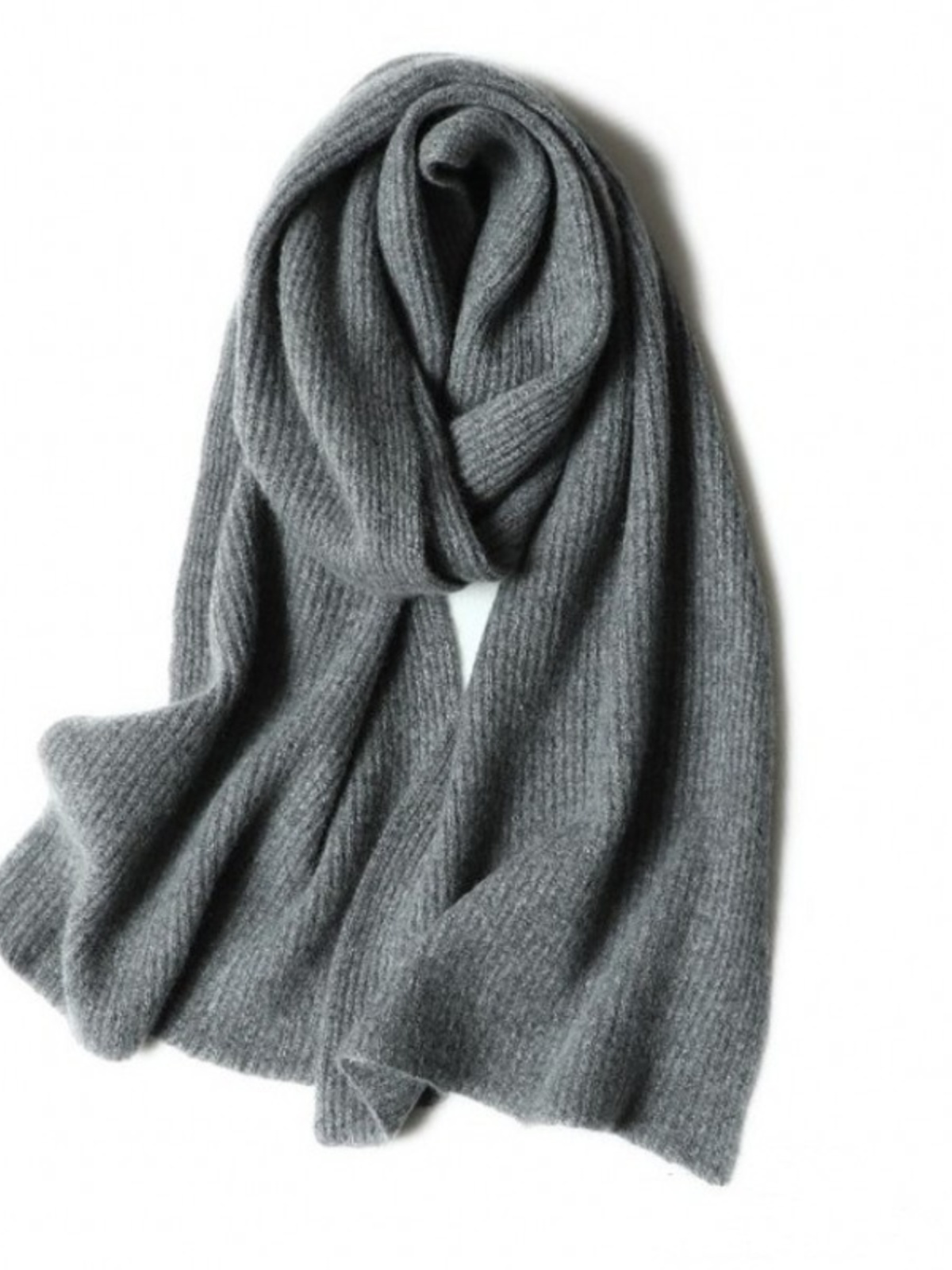 Cashmere demi-season warm knitted solid color universal scarf