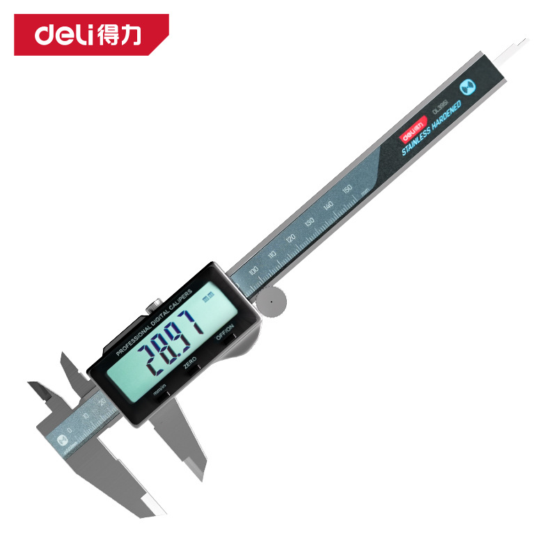 得力数显卡尺蓝牙数显游标卡尺150mm无线蓝牙测量内径外径 DL3951