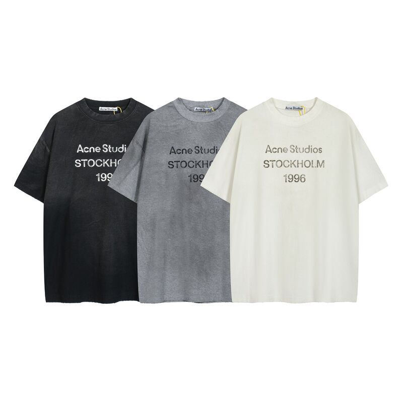 ヴィンテージ風ロゴプリント半袖Tシャツ 3色展開 夏用 ユース向け 丸首 綿100% 半袖Tシャツ|undefined
