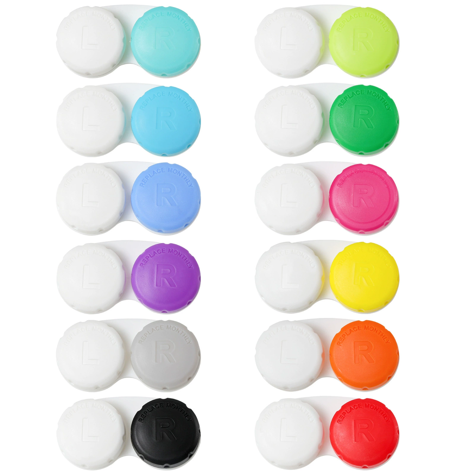 Контактные линзы двойная коробка L/R с буквами упаковка для пар коробка аксессуары многоцветная конфета большой размер трансграничный взрыв