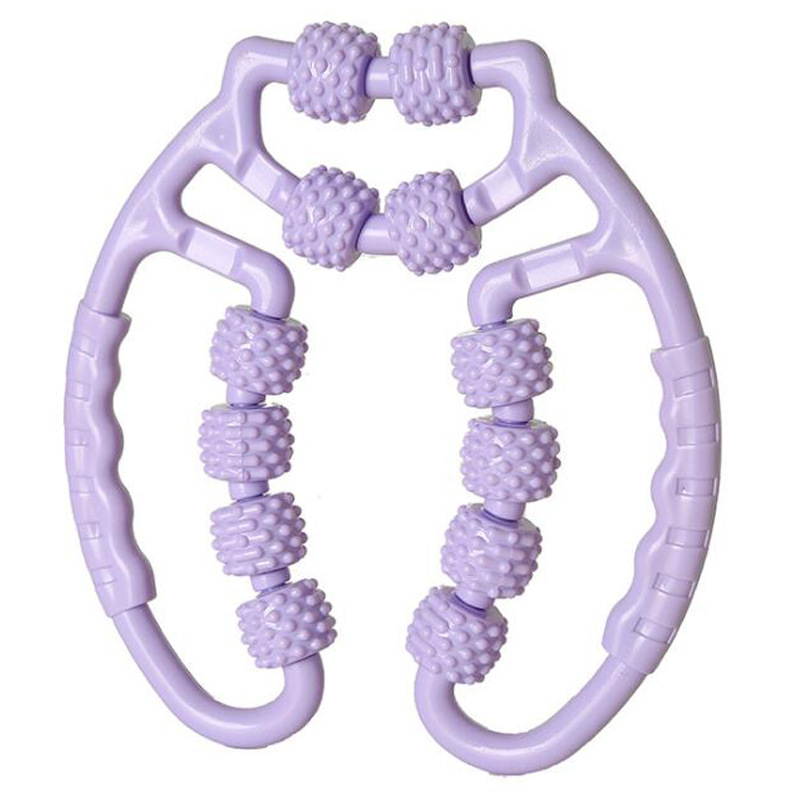 Slimming fitness foam shaft ring leg clamp massager to eliminate muscle relaxation wheel calf massage roller