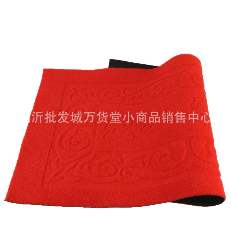 50*80 Door Embossed Floor Mats Door Entry Mats Linyi Manufacturer Sales 10 Yuan Store Floor Mat Supply