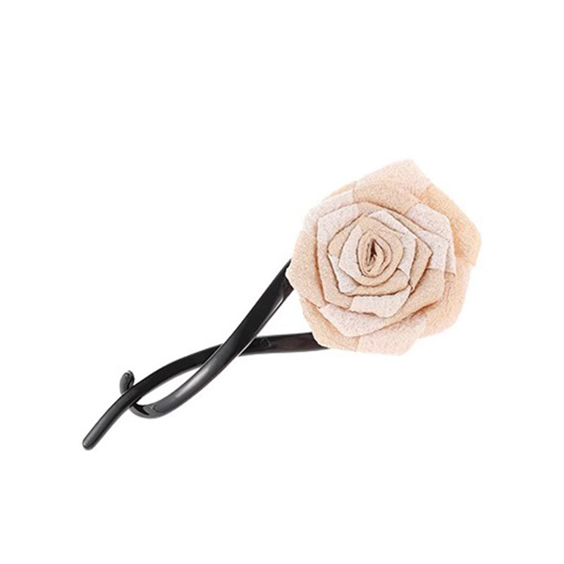 Nuevo estilo chino rosa seca torcida clip de cabello torcido cabeza detrás de clip de cabello de carácter de alta calidad temperamento clip de cabello para mujeres