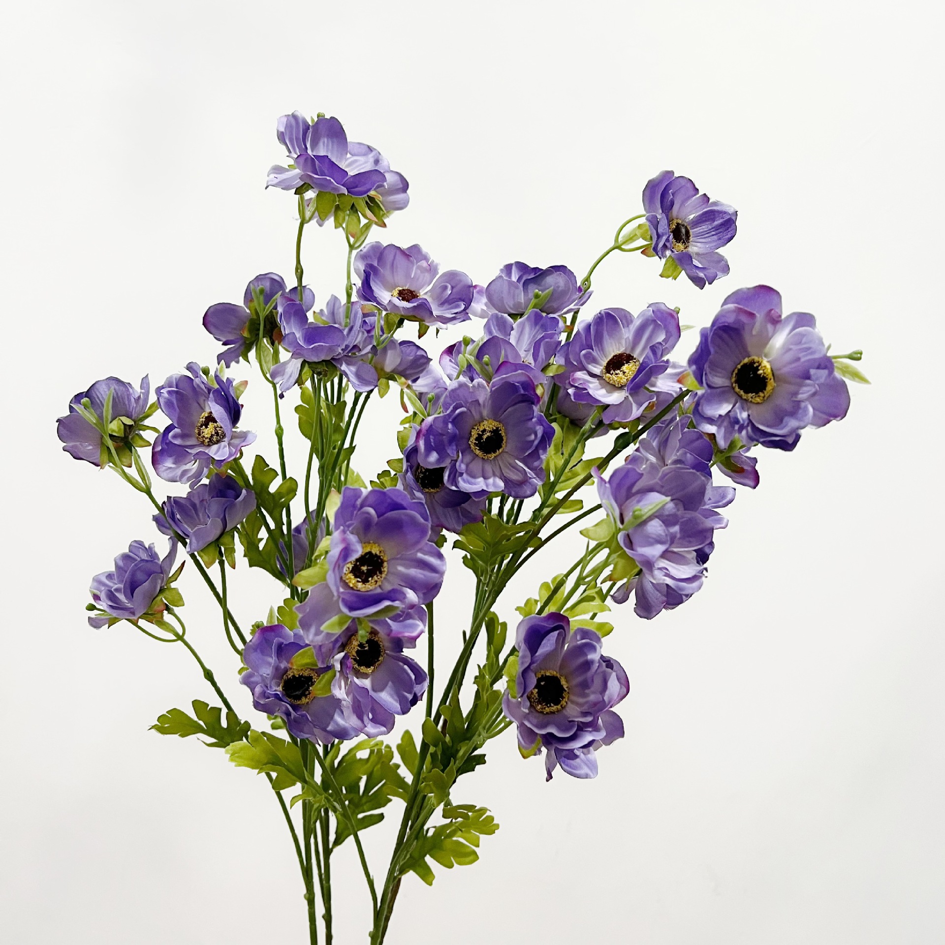 含阳 仿真银莲花假花室内客厅餐桌装饰 莫奈花园 插花艺网红摄影