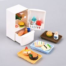 微缩食玩仿真餐厨具玩具迷你冰箱娃娃屋场景布置摆件网红小玩具