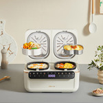 T5煲汤蒸笼分控40双胆电饭煲饭配B柴火彩屏电饭锅Q多功能DF小熊