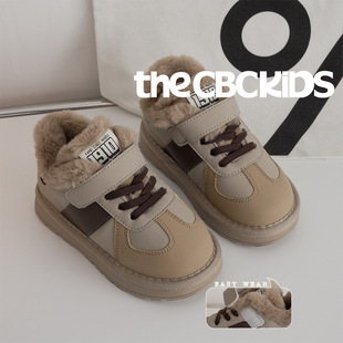 Xshx [De Xun Snow Boots] Children's Puffy Short Boots 2023 Winter Thickened Boys and Girls Retro Casual