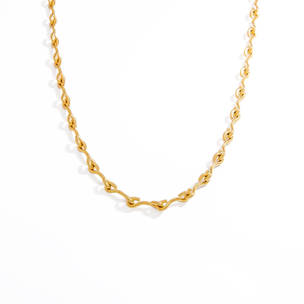20g Weight PVD Coated Gold Plating Process Chain Jewelry Making Type 18K Real Gold Plated Plating Material cable chain Chain Type 1 Piece Quantity 304 Stainless Steel Material Geometric Pattern Simple Style Style Plating Craft 1 Piece 304 Stainless Steel Cable Chain Chain Necklace Chain 17
