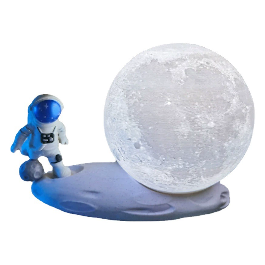 Декоративная настольная лампа, вращающаяся лунная лампа, космическая лампа для спальни мальчиков, атмосферная лампа, лампа со звездным небом, декоративная лампа