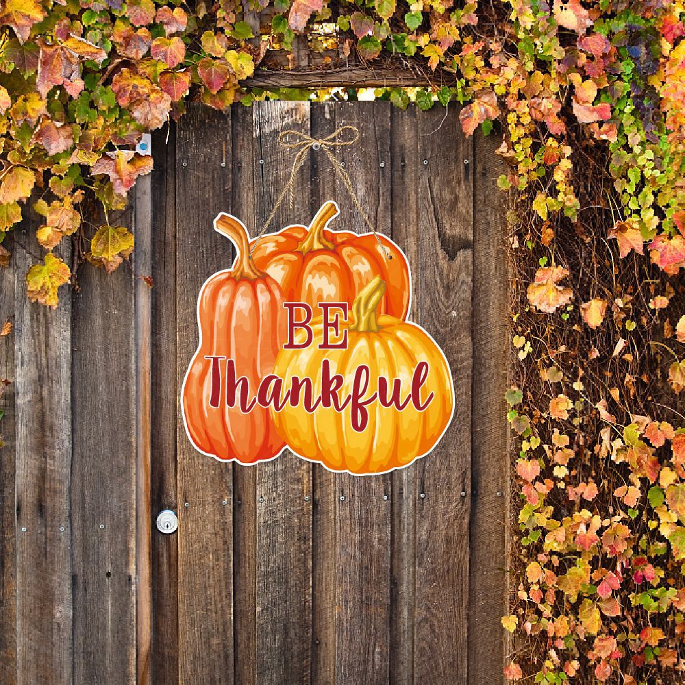 Cruz-frontera nueva decoración de fiesta de Acción de Gracias calabaza puerta colgando cosecha Festival Fiesta decoración hoja de arce puerta colgante Decoración