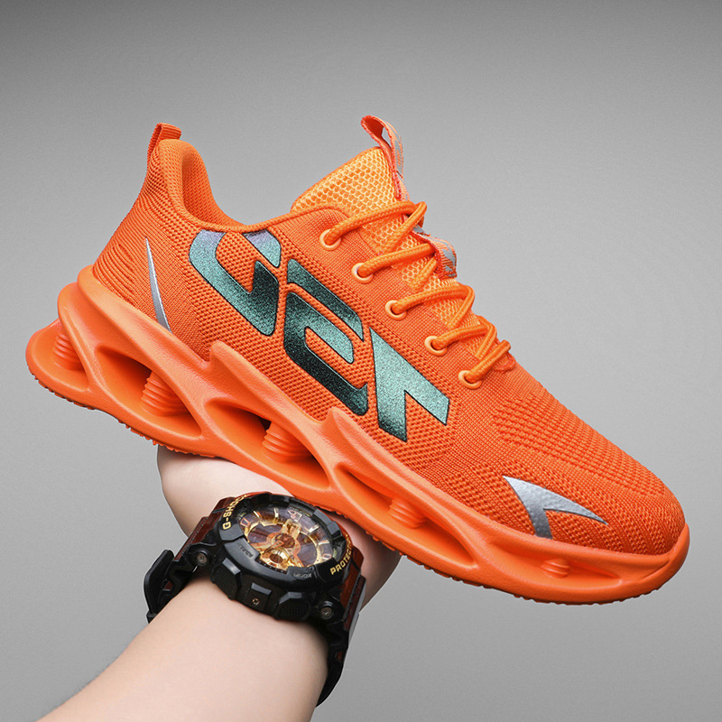 Buy quality 2023 Summer New Men's Shoes Breathable Flying Woven Laceup