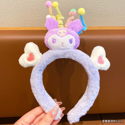 Twist Rod Sanrio Cartoon Children's Hairband  New Girl's Plush Baby Cute Headband Girl's Headwear 